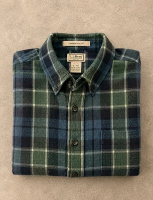 Chemise L.L.Bean à carreaux épaisse homme – Taille M - Photo 1/4