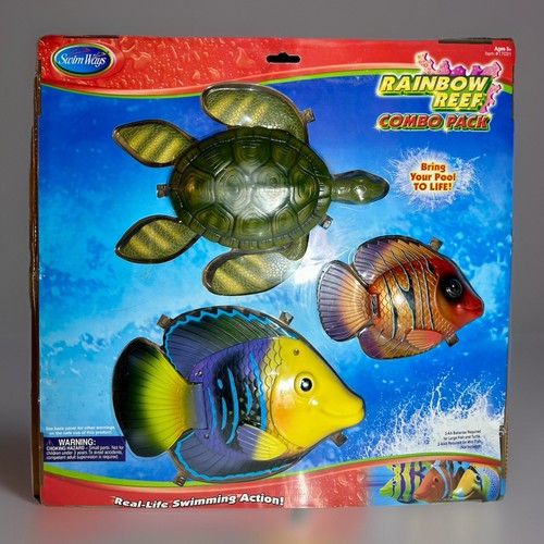 Swim Ways Rainbow Reef Sea Turtle Real Life Swimming Pool Fish New Combo Pack
