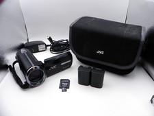 JVC Everio GZ-MS230BU Camcorder W/ 32gb SD, 2 Batteries, Charger, Case TESTED NM