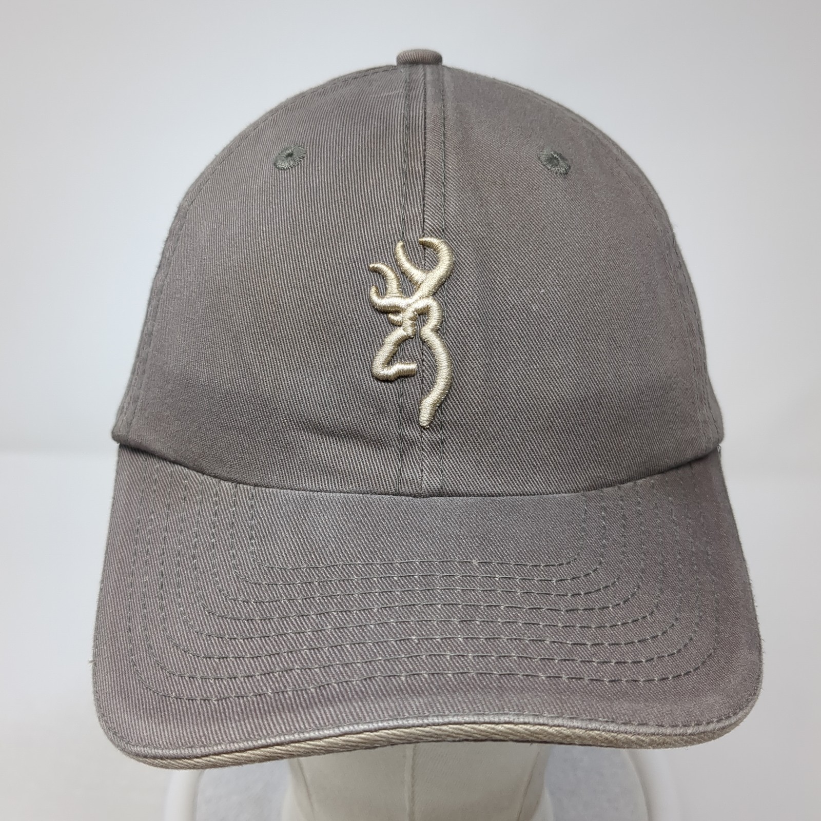 Browning Strapback Hat Gray One Size Embroidered … - image 2