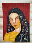 Original Painting 5x7, Whimsical Woman Portrait, Signed — photo 2