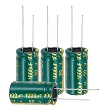 50Pcs Electrolytic Capacitor 1000UF 50V with Aluminum Radial Leads 13 x 25mm