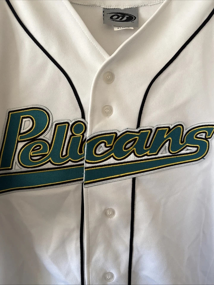 Men’s OT Sports Brandon Jones #27 Auto Myrtle Beach Pelicans Jersey Sz XL White - Image 4 of 4