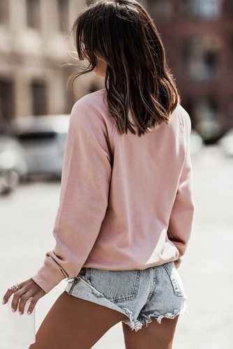 Women’s Lightweight Pink Pullover Sweater Small - Picture 2 of 2