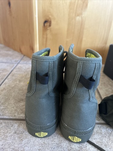 NWB Palladium Pampa Smiley Festbag High Boots, Olive Night, Sz 9.5 Women - Picture 7 of 7