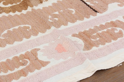 Suzani Fabric Suzani Throw Home Gift 3.74' x 4.36' Vintage Fast Shipment 16488 - Picture 21 of 24