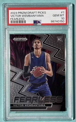 2023 Prizm Draft Picks Victor Wembanyama #1 Fearless Rookie - PSA 10 Gem Mint
