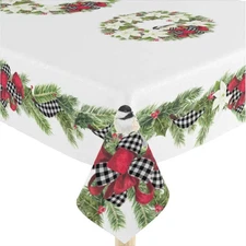 Laural Home Christmas Trimmings 70" x 120" Rectangle cloth