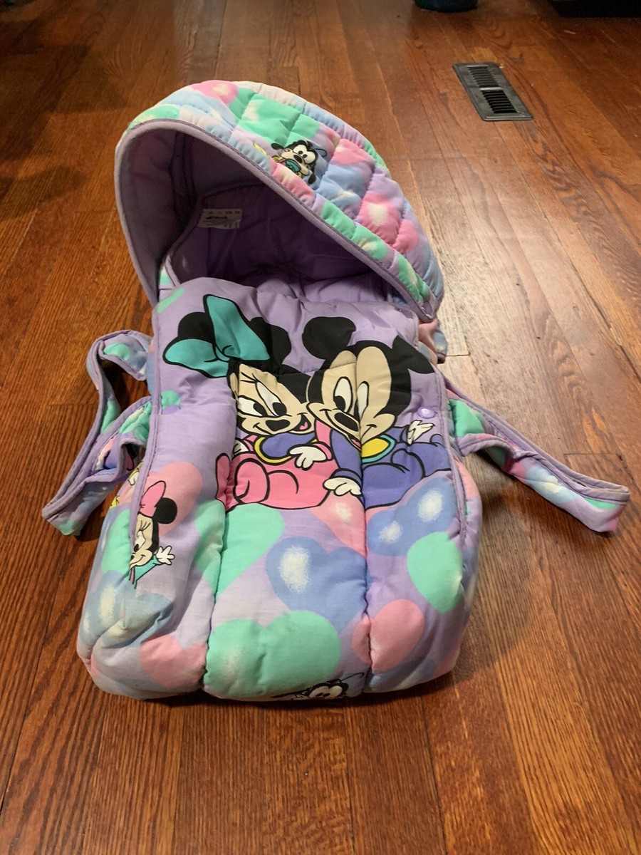 Vintage Baby Mickey and Minnie Mouse Baby Doll Carrier