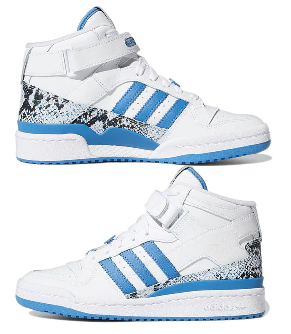 ADIDAS ORIGINALS FORUM MID GX8945 White/Blue Women's Basketball Shoes