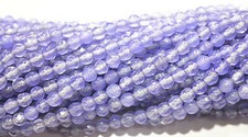 4mm Natural Lavender Faceted Jade Round Gemstone Beads Loose Beads 15'' Strand