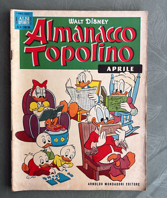 1961 ALBI D'ORO MOUSE ALMANAC NO.4-MONDADORI-WALT DISNEY