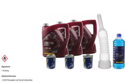 12L MANNOL Motoröl SAE 0W-40 LEGEND+ESTER inkl. Additiv Auslaufschlauch