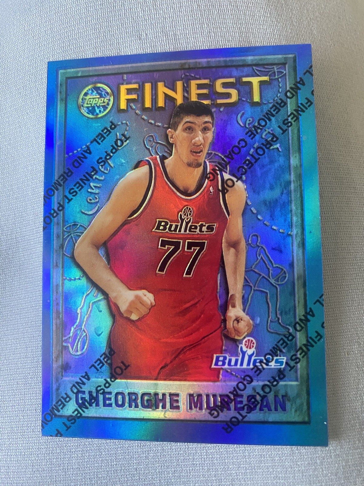 1995-96 Topps Finest - Gheorghe Muresan #46 Refractor