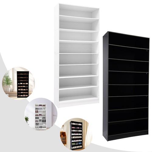 Gabinete de almacenamiento de zapatos blanco/negro de 8 capas, organizador de zapateros a prueba de polvo - Imagen 14 de 33