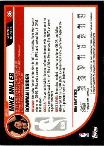 2007-08 Bowman Chrome Basketball -Pick Choose Your Cards  - Picture 25 of 117