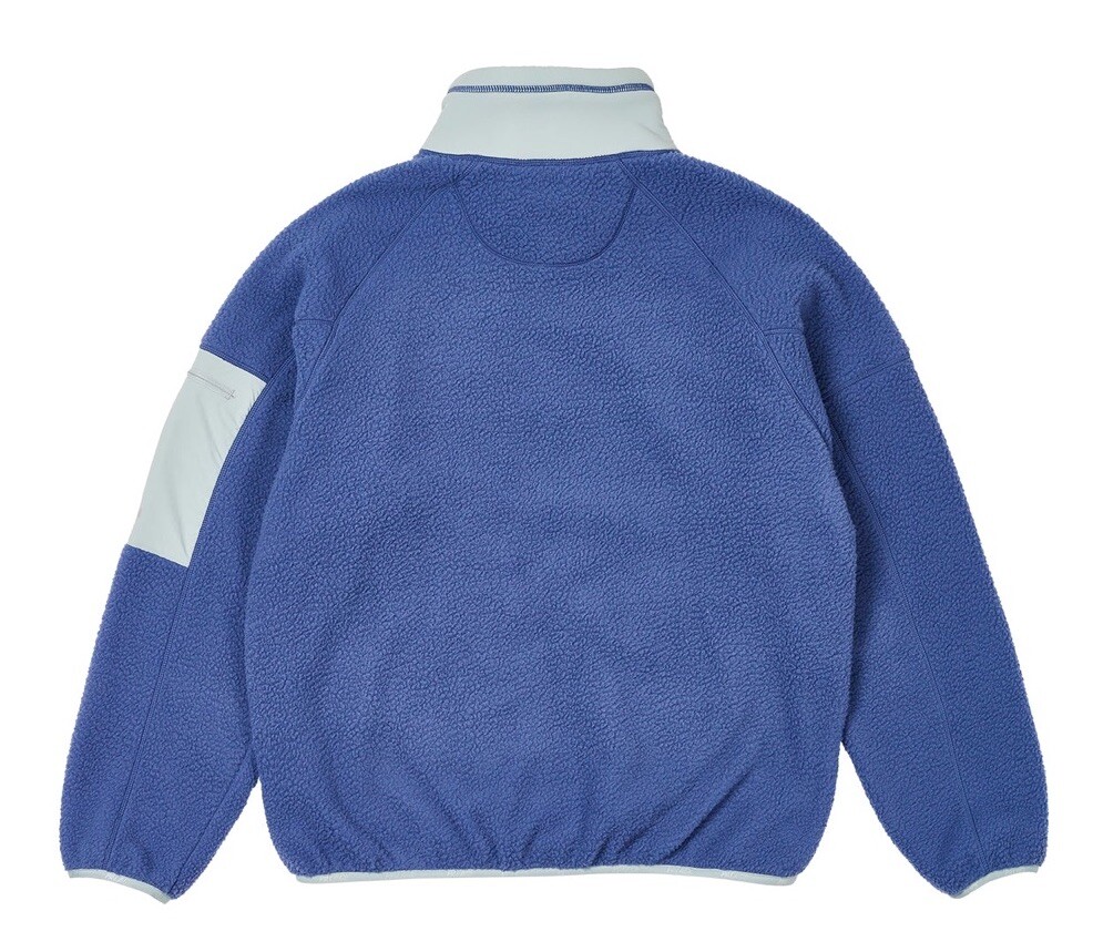 Palace THERMALITE FLEECE JACKET LAVENDER High Pile Sz XL Tri-Ferg