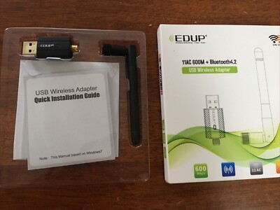 EDUP 11AC 600M + Bluetooth 4.2 USB Wireless Adapter EP-AC1661 NEW IN BOX