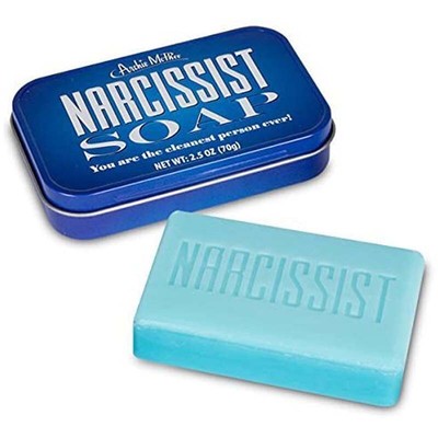 Narcissist Soap - Blue Beauty Health Tin 2.5 Ounce Funny Gag Gift Joke