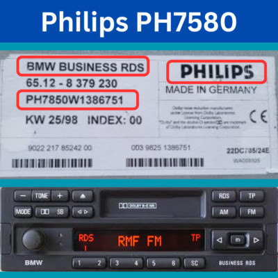 RADIO CODE FÜR BMW BUSINESS RDS RADIO PHILIPS PH7850 RADIO ENTSPERRCODE PIN CODE