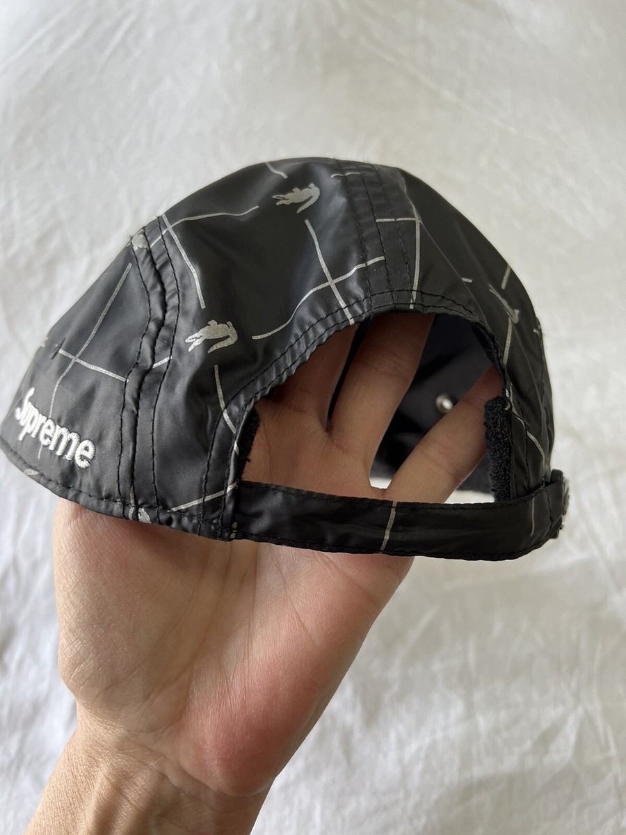 Supreme x Lacoste | Five Panel Hat Streetwear | Black Supreme x Lacoste | Five Panel Hat Streetwear | Black