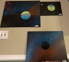 Space Paintings from the Galaxy Collection (3 Piece Set)