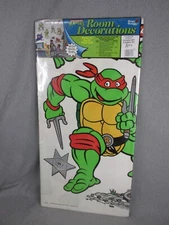 RARE Priss Prints TNMT Room Decorations Set MICHAELANGELO-RAPHAEL-SPLINTER NEW