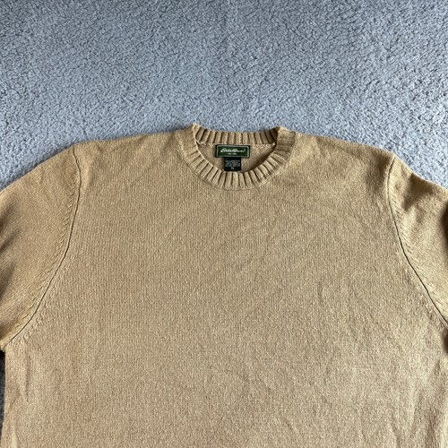 NEU Vintage Eddie Bauer Pullover Herren Extra Large Beige Lammwolle Smart Fabric - Bild 4 von 15