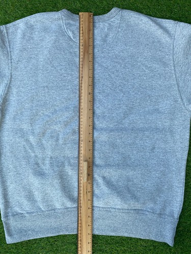 Vintage Champion Logo Sweatshirt L Grey Embroidered Roundneck Pullover - Picture 10 of 11