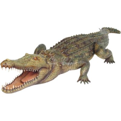 KROKODIL ALLIGATOR lebensgroß 320 cm Garten Deko Teich Tier Figur Kroko Minigolf