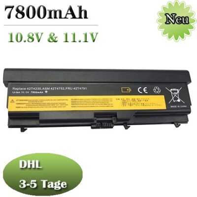   7800mah akku für IBM Lenovo ThinkPad E40 E50 T410 T420 T510 T520 W510 W520 L41