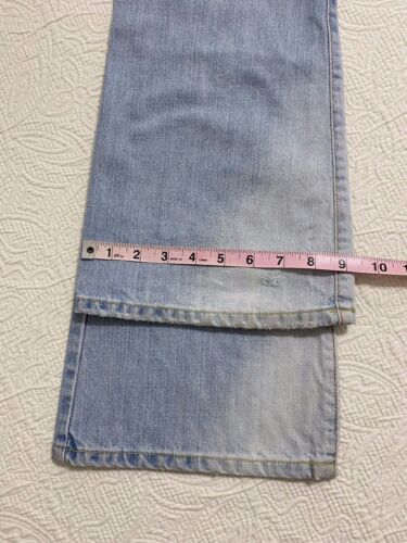 Abercrombie & Fitch Womens Jeans 100% Cotton Flare Size 4R Ripped Faded#2340 - Picture 10 of 10