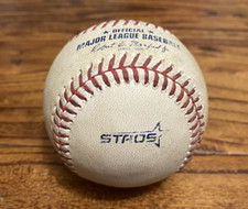 Kyren Paris Angels Game Used SINGLE Baseball 4/11/2025 Astros + 2 OUTs Hit #23