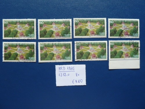 BRD 1987, 250 Jahre Schloss Clemenswerth, Michel 1312, o - 8 x