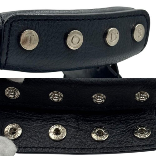 Tod's Damen Handtasche Schultertasche Leder marine gebraucht echt TOP + JAPAN - Bild 13 von 20