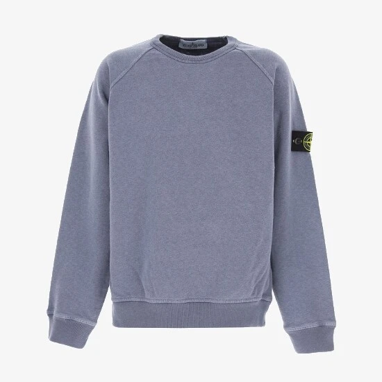 Stone island best sale sweatshirt light blue