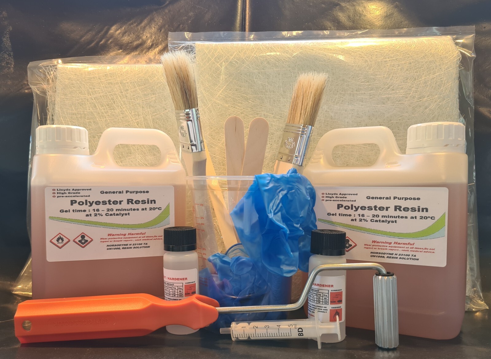 Fibreglass Repair kit Lloyds Resin 250g to 2kg + mat + Hardener Lloyds paddle eBay