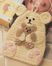 BEAR PAIR POTHOLDER KITCHEN DECOR DIGEST SIZE CROCHET PATTERN INSTRUCTIONS