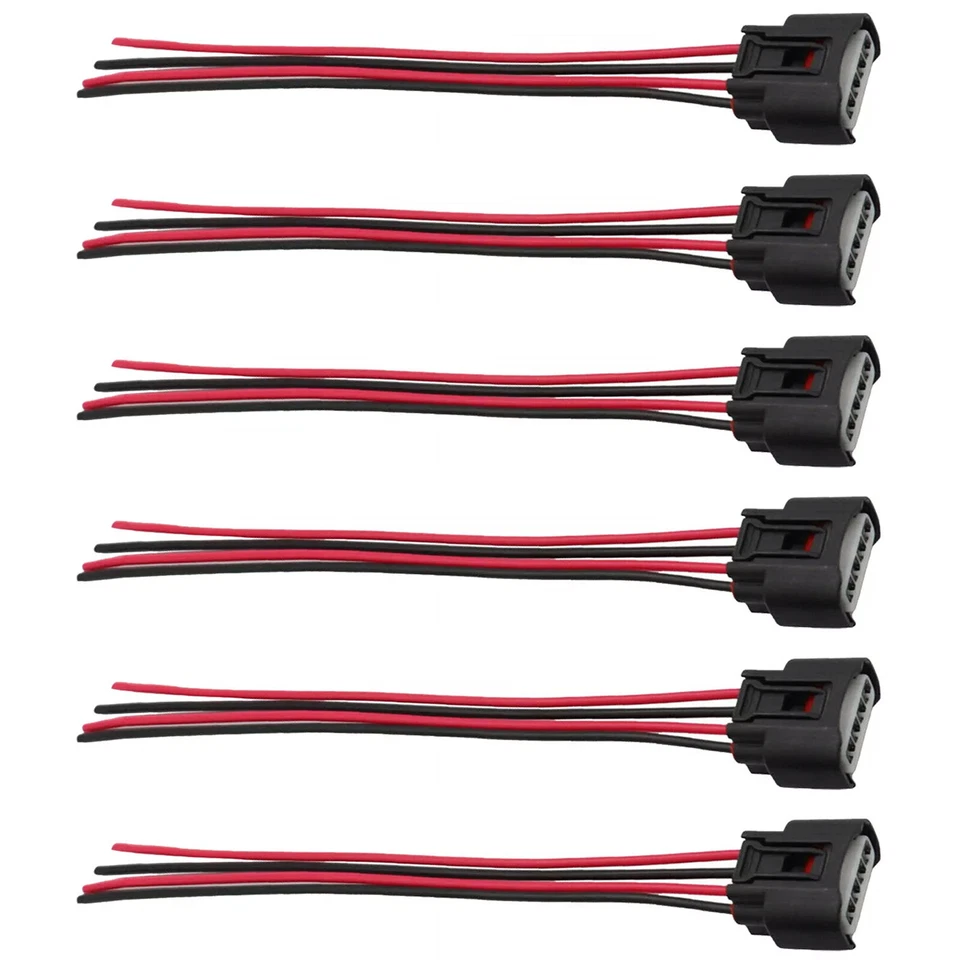 6x Bobina de encendido coleta conector enchufe para Toyota 4Runner Sequoia tC 2005-2021 Foto 3 de 4