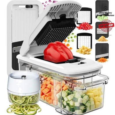 Dishwasher Safe Vegetable Chopper & Slicer - Perfect Kitchen Gift for Home Chefs