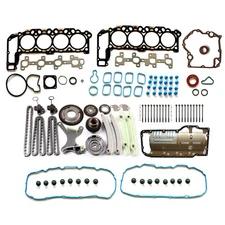 Timing Chain Kit Timing Cover Gasket Head Bolts For 02 Dodge Ram 1500 4.7L
