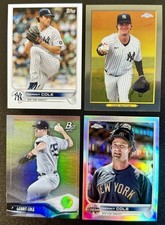 2022 2021 2020 Topps Bowman GERRIT COLE Yankees 4-card lot w/ insert Refractor!