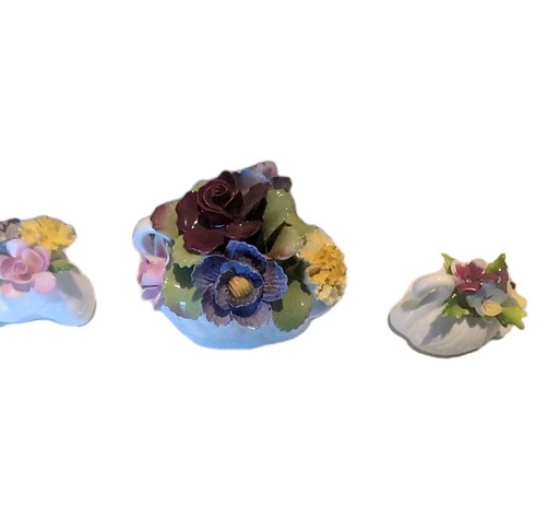 Vintage Aynsley & Royal Anderley Bone China Lot Floral Boot And Swans - Bild 6 von 11