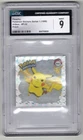 PIKACHU 1999 POKEMON STICKERS SERIES 1 BONUS PRISM STICKER #PR32 GRADED CGC 9 NM