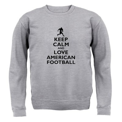 Keep Calm and Love American Football - Kids Hoodie / Sweater - Player love Fan