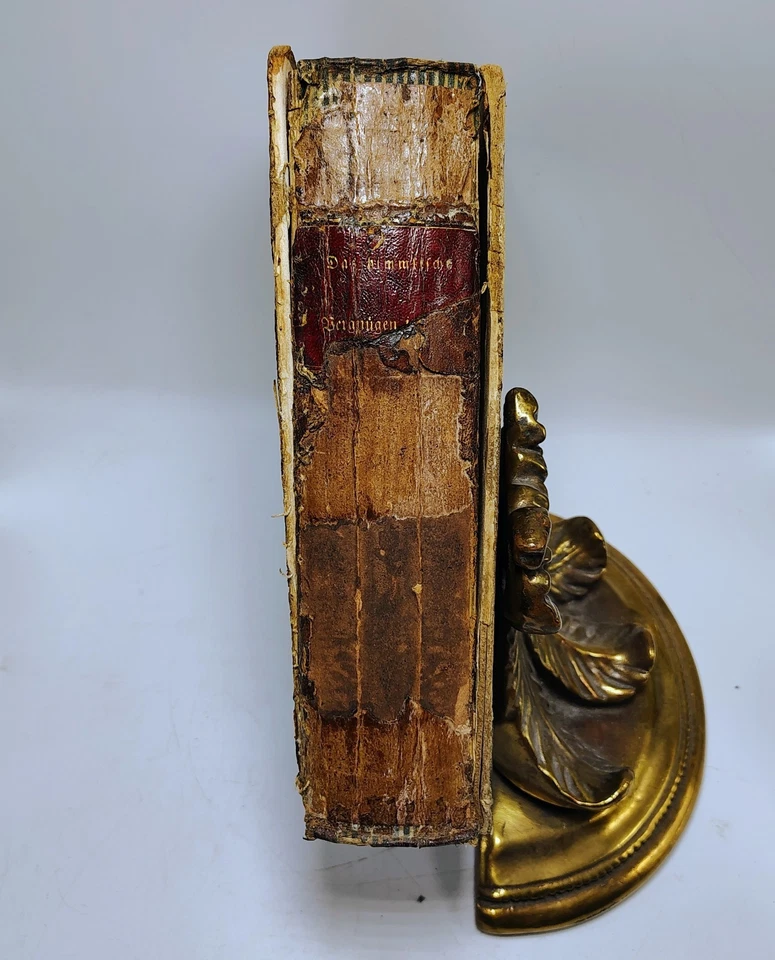 Das Himmlische Vergnugen In Gott Book Mid 1800's Ben Schmolck German Hymn Bible Foto 2 de 4