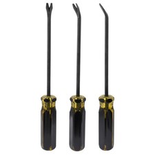 3Pcs 4mm Black UTip Tack Lifter Nail Staple Rivet Puller Remover Tool Kit