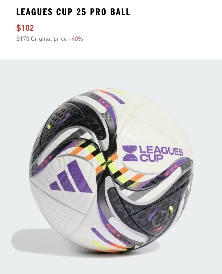 Adidas Leagues Cup 2025 Pro Soccer Official Match Ball Size 5  display picture 1