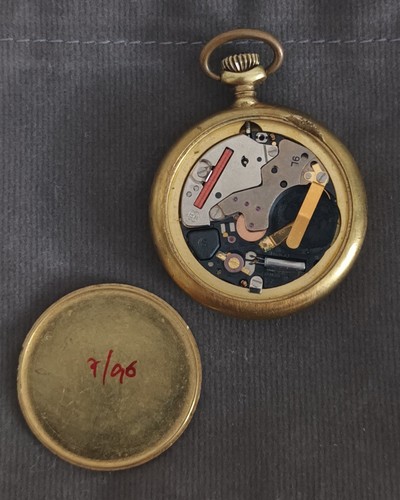 ♡♡♡ FÊTE DES MÈRES 2025 ♡♡♡ Montre De Poche Gousset Extra Fine Yema Plaqué Or - Picture 3 of 3