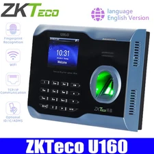 ZKTeco U160 ID/IC Biometric Fingerprint Time Clock WIFI TCP/IP Attendance System